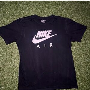Nike Air Black Tee with White Logo